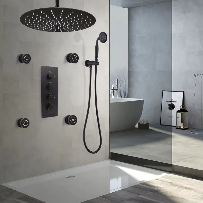 4-Piece Matte Black Ceramic Ad - Spa & Wellness Dr Roy Sothers review and price