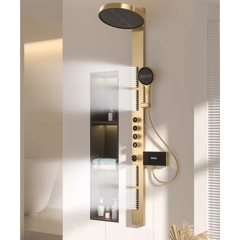 Brass Rainfall Shower Panel Se - Spa & Wellness Dr Roy Sothers review and price
